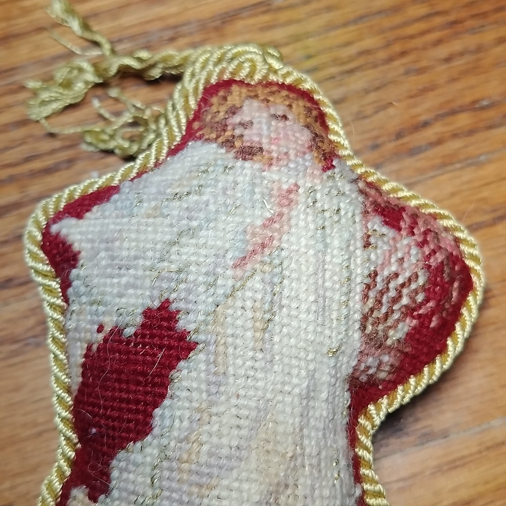 Vintage Stuffed Angel Christmas Ornament - Picture 6 of 8